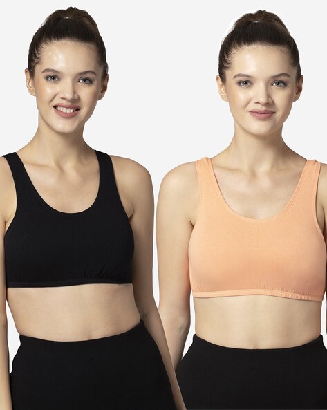 All in Motion Women's Light Support V-Neck Cropped Sports Bra