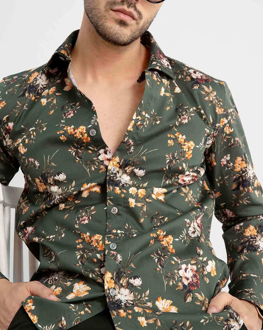 Buy SNITCH Mosaic Bandana Green Shirt Mens Shirt Online at Best Prices in  India - JioMart.