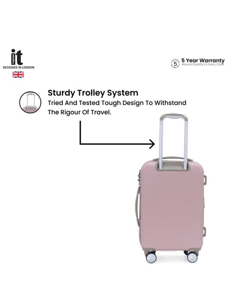 Y-Not Trolley Suitcases Set w/ TSA Locks Travelling Luggage Essential, Adult Unisex, Pink