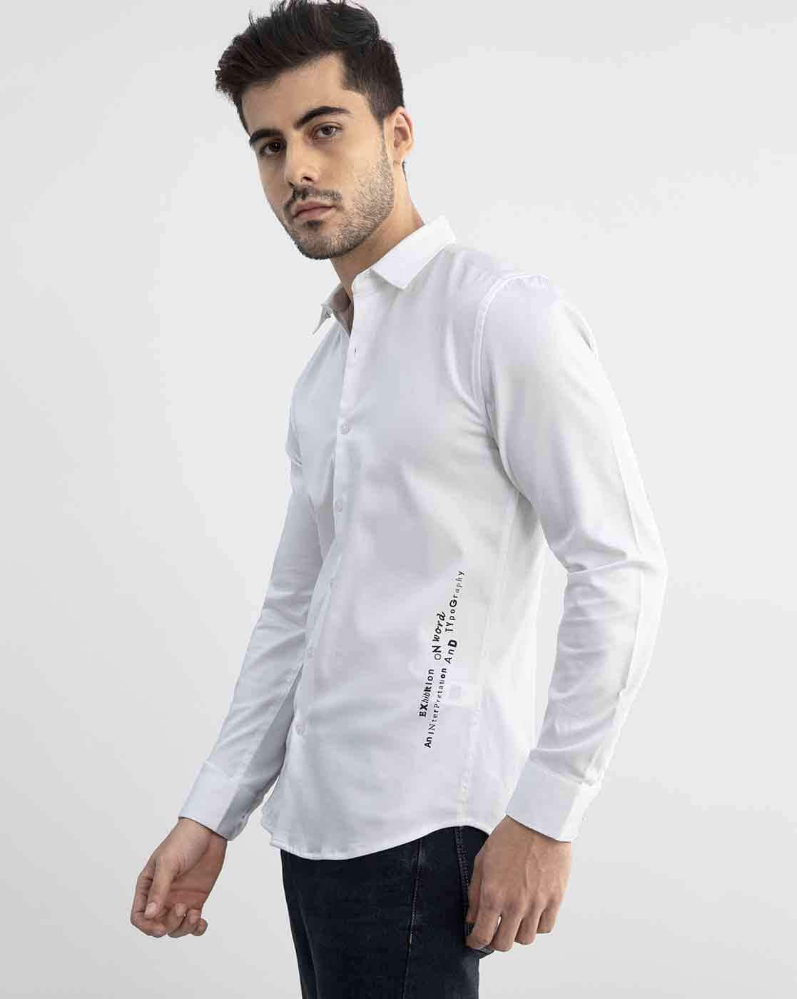 Buy White Shirts for Men by SNITCH 