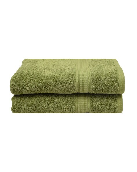 Buy Olive Green Towels Bath Robes for Home Kitchen by RANGOLI Online Ajio