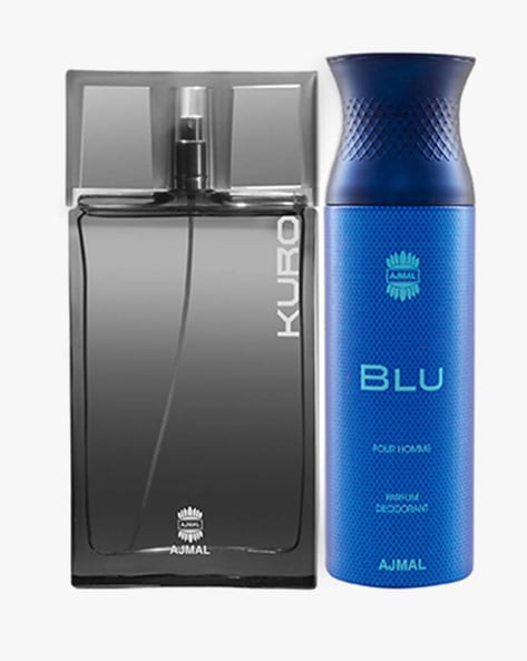 Kuro Edp Aromatic Spicy Perfume 90 ml For Men & Blu Homme Deodorant Aquatic Woody Fragrance 200 ml For Men