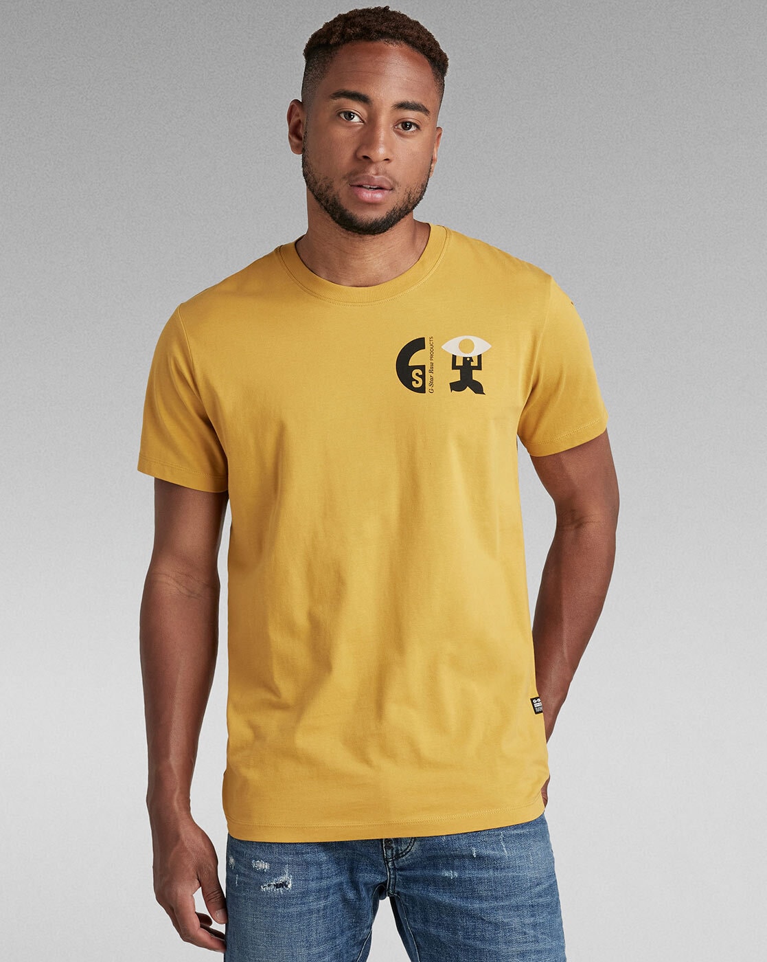 yellow g star t shirt