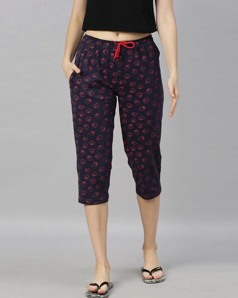 Geo Print Essential Cropped Trousers  Bonmarché