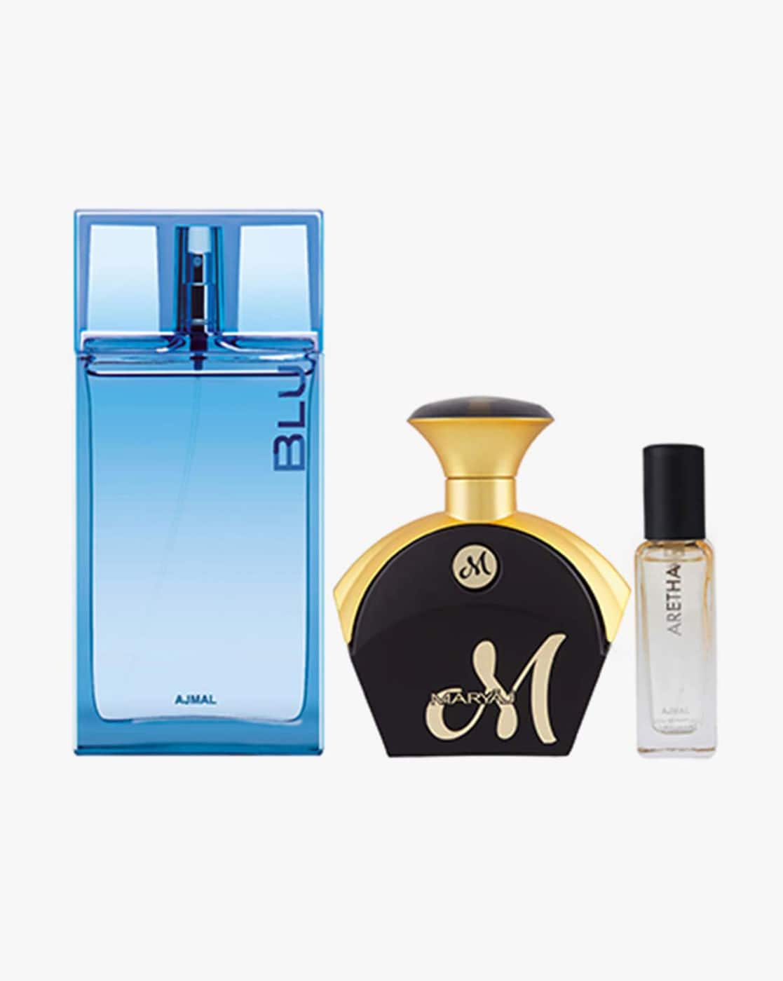 Pack of Blu Maryaj M For Her Edp Aretha Edp For Men Women  Parfum Testers