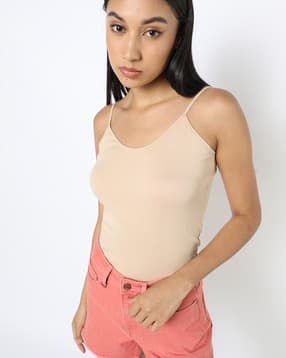 1487 Super Combed Cotton Rib Camisole with Adjustable Straps and StayFresh Treatment-image-7