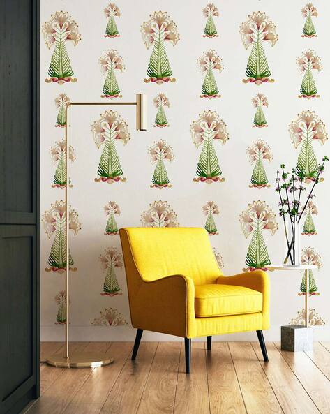 Structure wallpaper  golden floral pattern  3582306573  AS