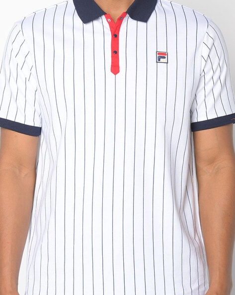 Fila striped polo clearance shirt