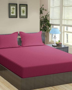 Cotton King Size Bedsheet with Pillow Covers-image-38