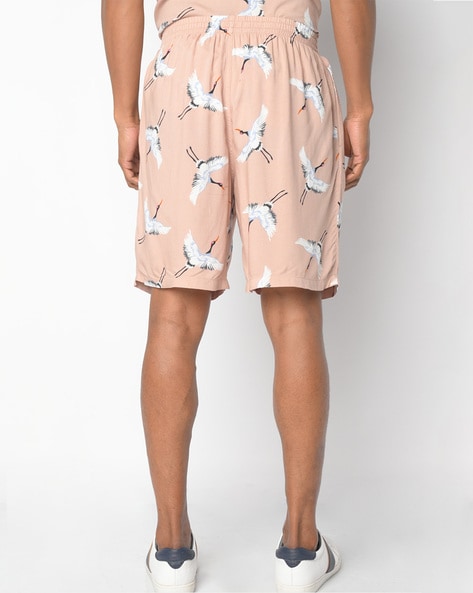 River island sales blue flamingo shorts