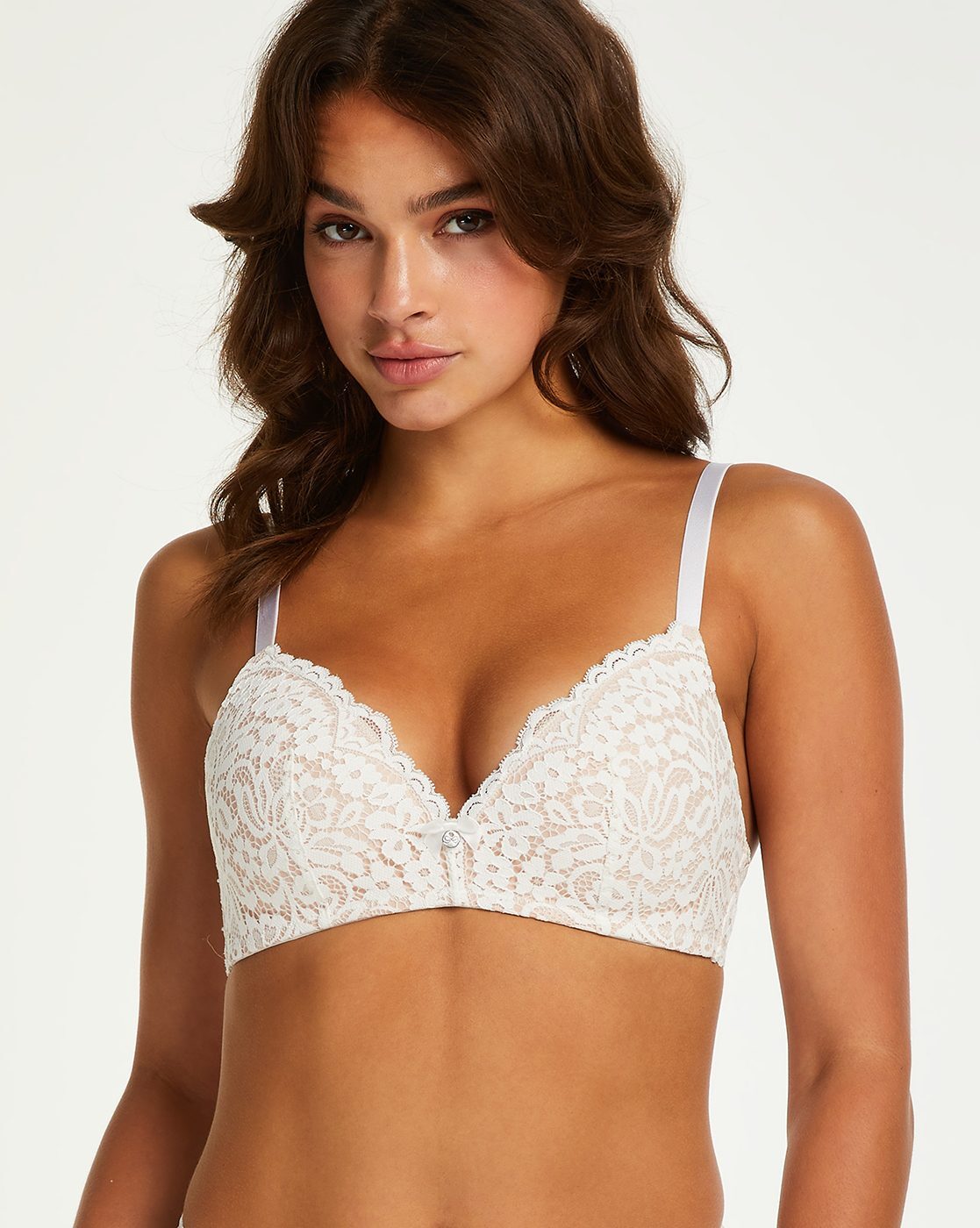 Hunkemoller Daisy Lace Underwire Bra - Snow White