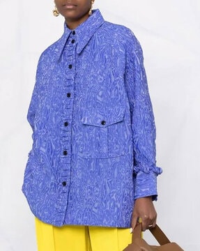 3D Jacquard Oversized Shirt