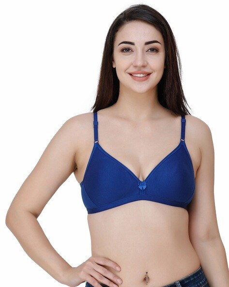 T-Shirt Ladies Blue Net Bra, Size: 32B, Plain at Rs 130/piece in Ghaziabad