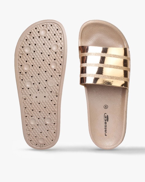 Rose gold sliders womens new arrivals