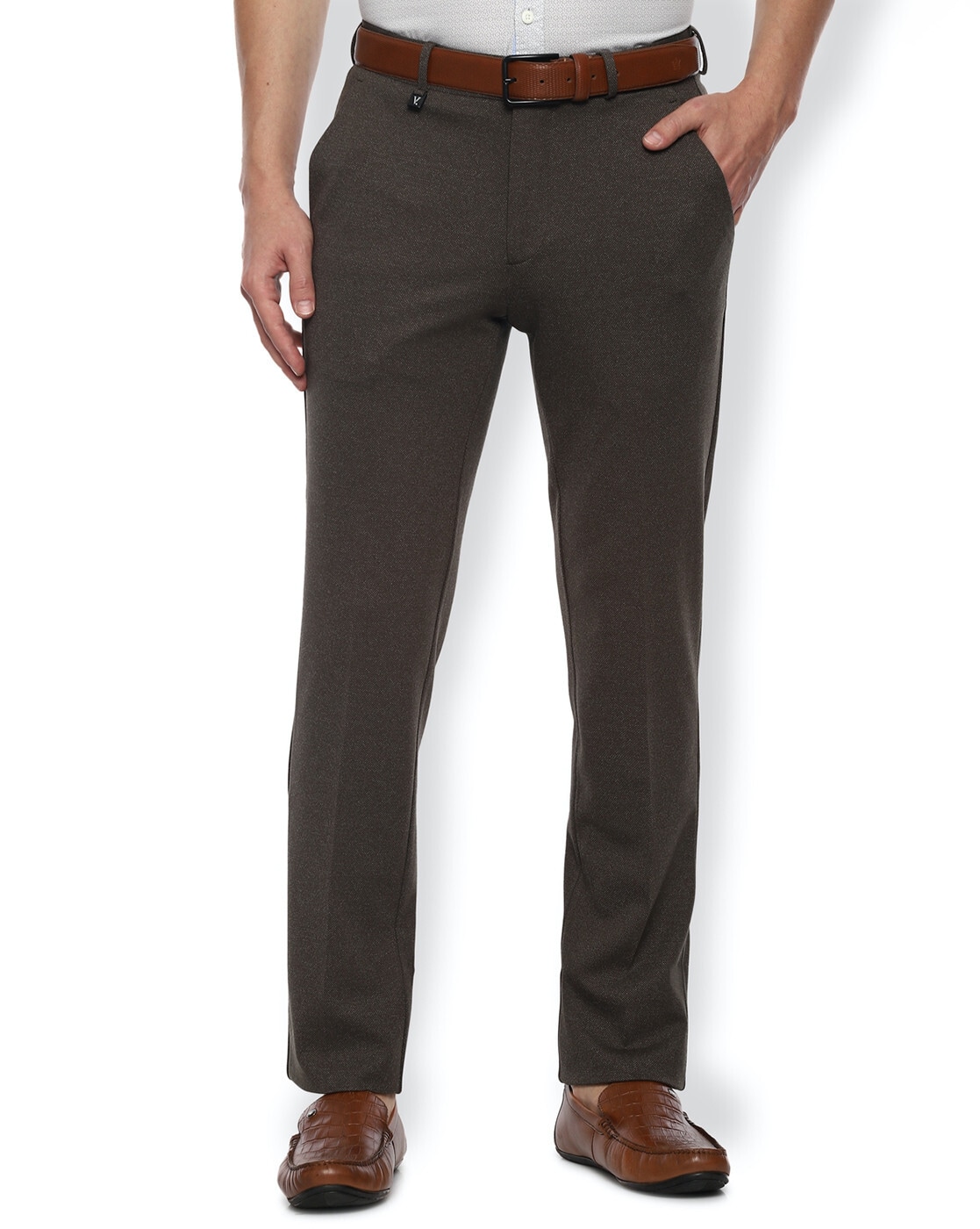 Sehao Men's Long Casual Business Slim Expandable Trousers Suit Pants  Plain-Front Pant Coffee XL - Walmart.com