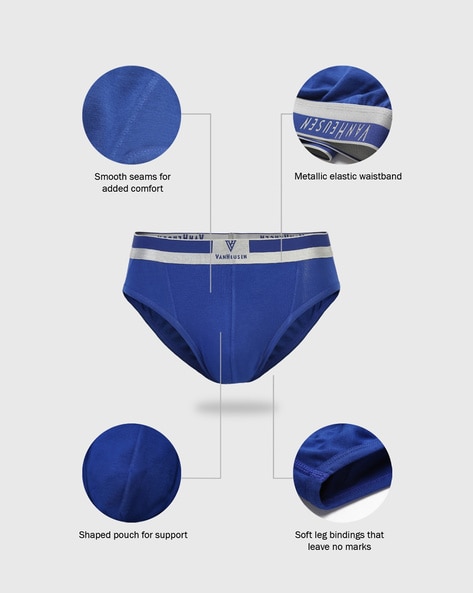 Buy Black Briefs for Men by VAN HEUSEN Online