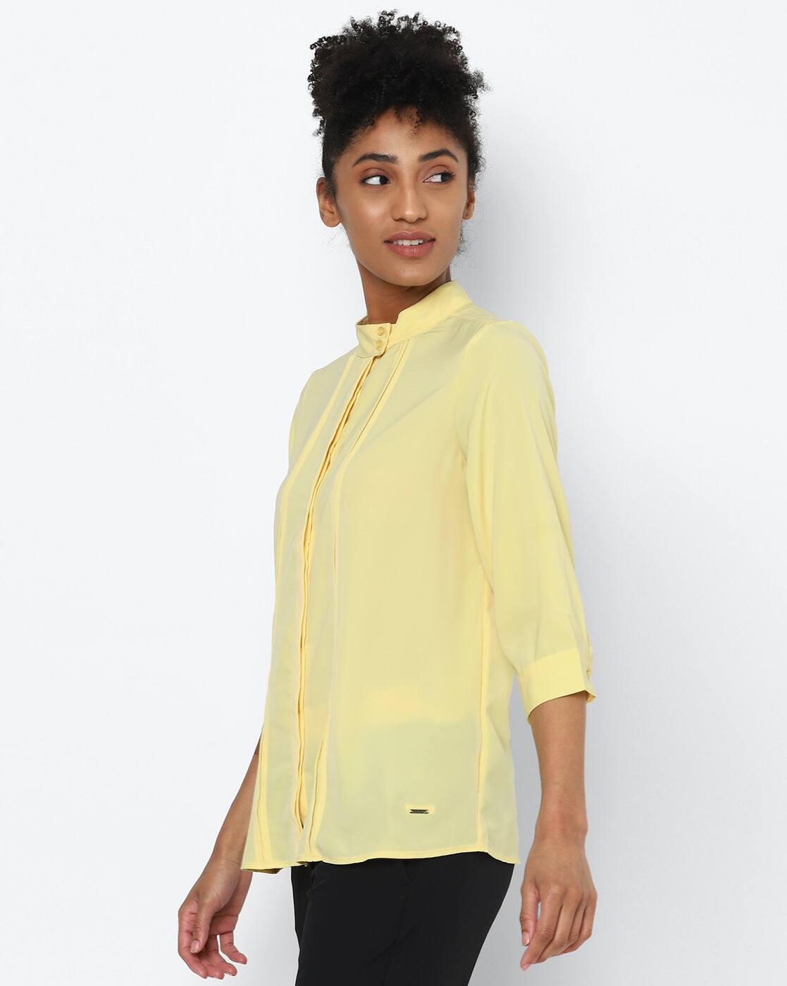 Buy Yellow Shirts for Women by ALLEN SOLLY Online | Ajio.com