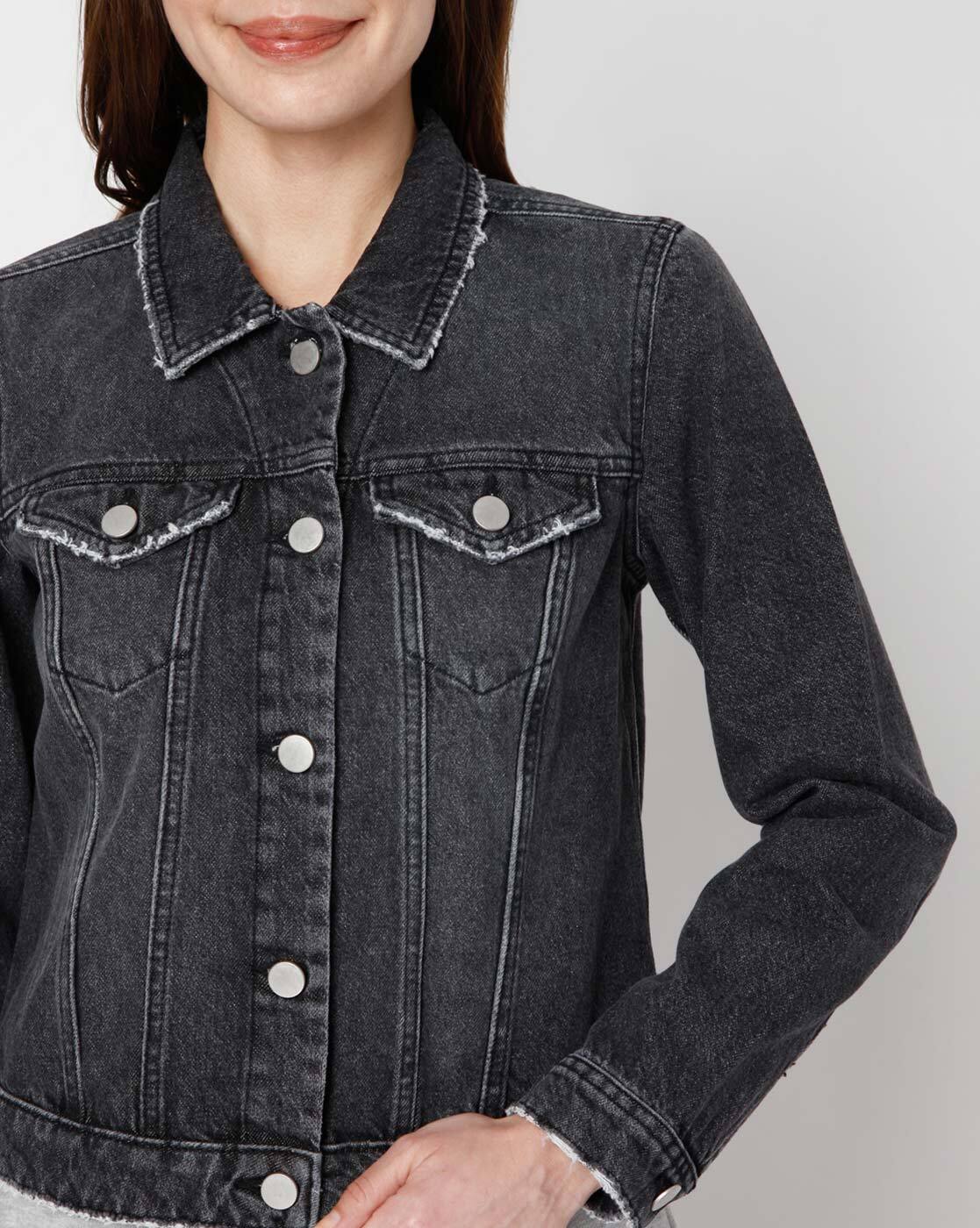 Vero moda black denim on sale jacket