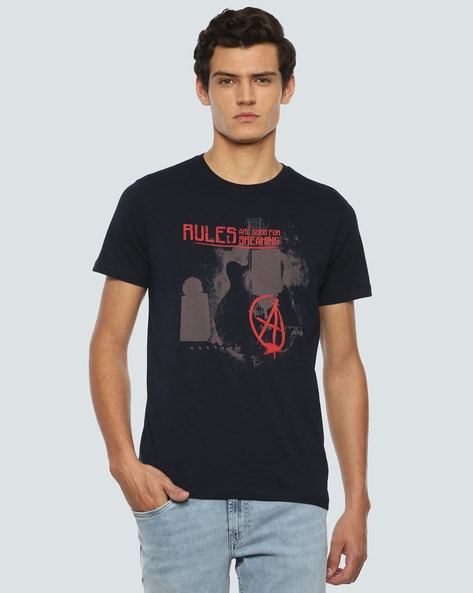 Buy Navy Blue Tshirts for Men by LOUIS PHILIPPE Online