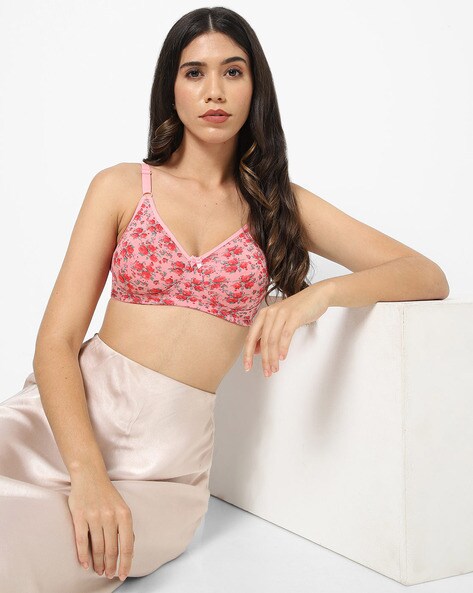 Floral Print Non-Wired Non-Padded Bra