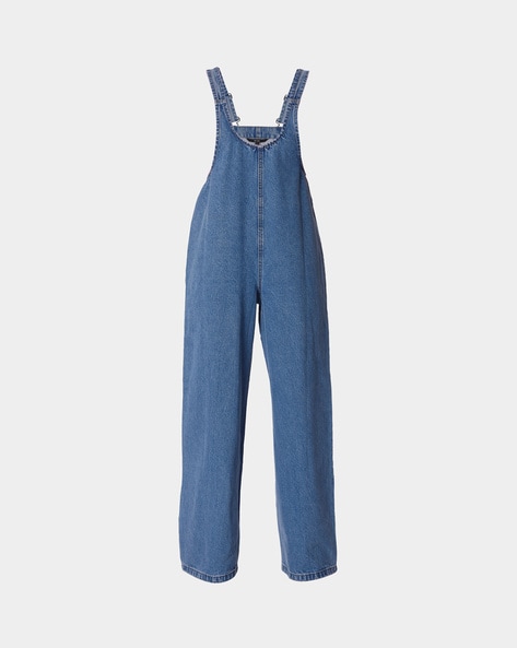 Girls Blue Thigh Length Denim Dungarees Skirt at Rs 250/piece in