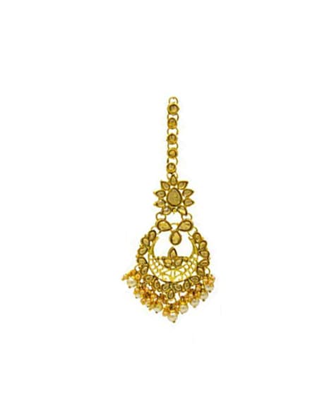 Golden Tone Traditional Wedding Wear Hanging Earring Gift For Wife – Buy  Indian Fashion Jewellery