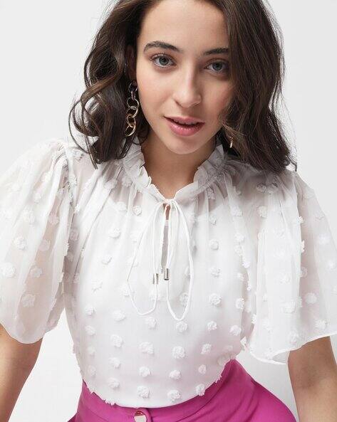 Vero Moda Top with Neck Tie-Up
