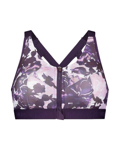 Buy Hunkemoller Non-Wired The Pro Level 3 Sports Bra, Purple Color Women