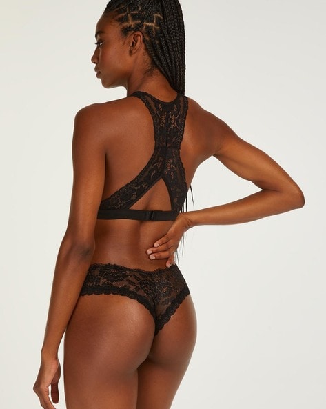 Buy Hunkemoller Kamari V-shape Brazilian Lace Panties