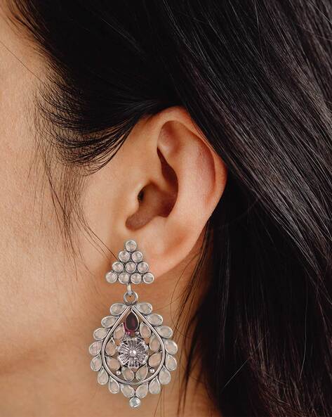 Long Tassel Geometry Metal Ushaped Crystal Drop Earrings For Women  Rhinestone Earrings Wedding Fashion Jewelry