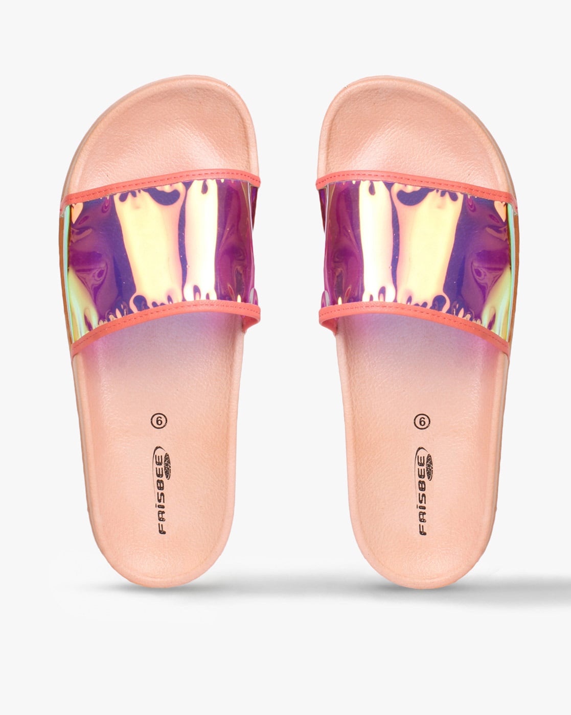 Buy Peach Flip Flop Slippers for Women by FRISBEE Online Ajio