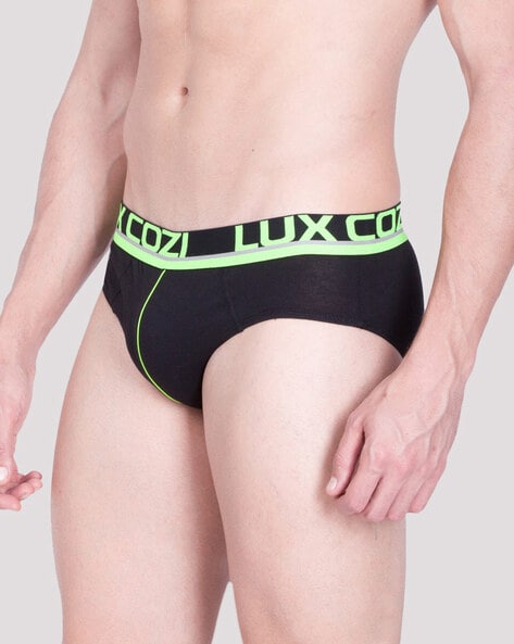 Buy Multicoloured Briefs for Men by LUX COZI Online