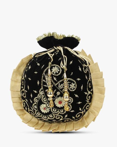 Embellished Potli Bags with Drawstring