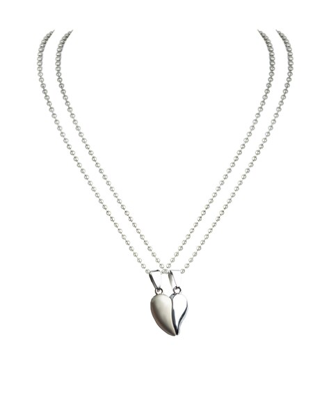 Gozby WellPoint Pendant Heart Shape Photo Locket Necklace Chain Silver  Stainless Steel Jewelry For Girls and Boys : Amazon.in: Fashion