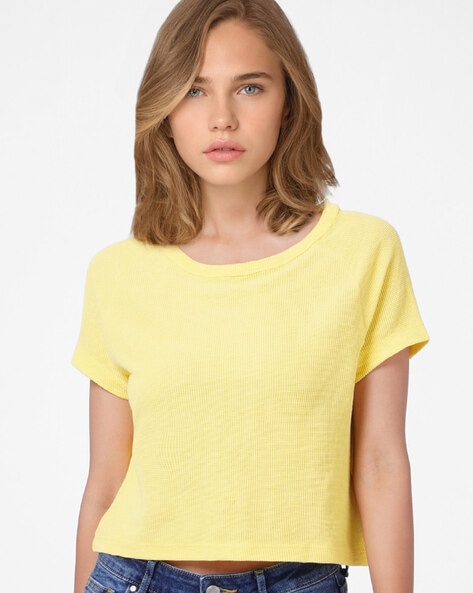 H&m yellow t clearance shirt