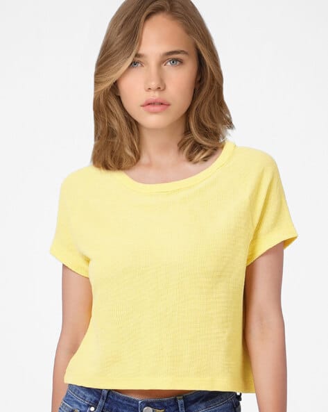 JDY BY ONLY Round-Neck T-shirt with Raglan Sleeves