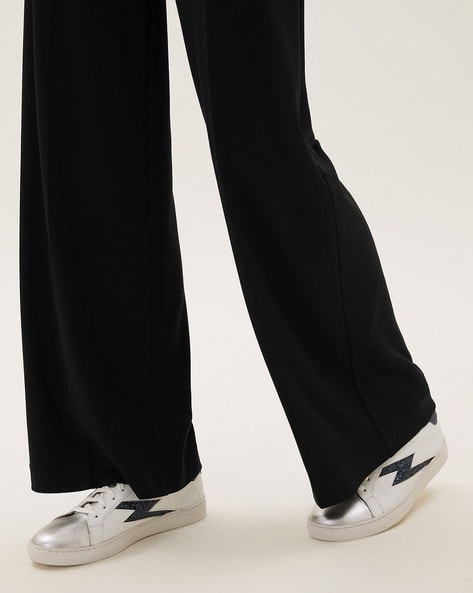 Black unisex skirt trousers for an eccentric look | Haruco-vert