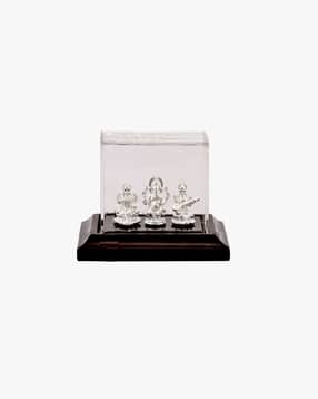 silverspot jewel 999 Silver Laxmi Ganesha & Saraswathi Trimurthi Idol-picture-43