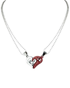 Couple Heart Love Necklace