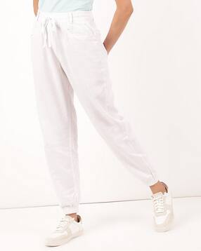 Buy White Trousers \u0026 Pants for Women by 