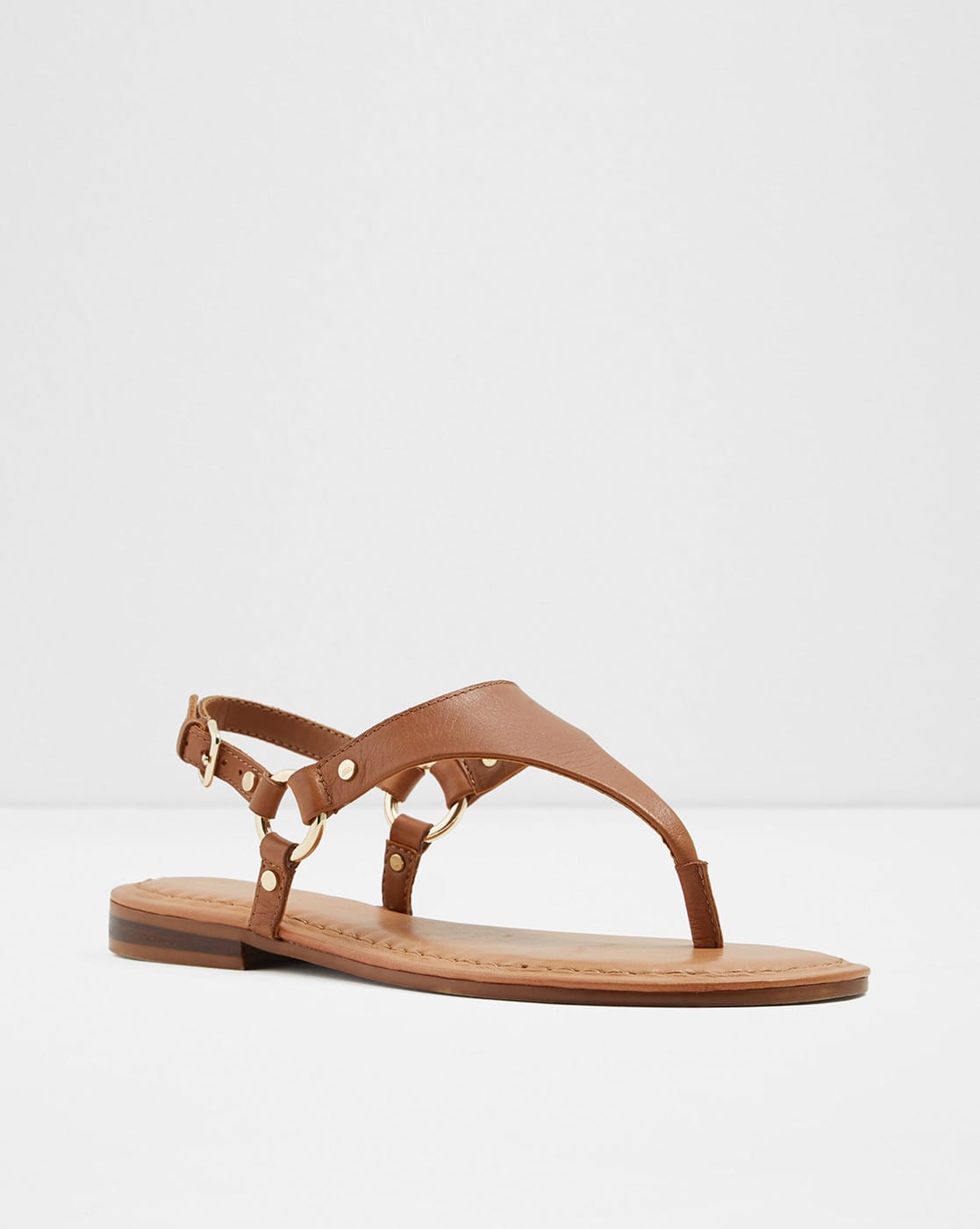 Brown Flat Sandals for Women by Aldo 