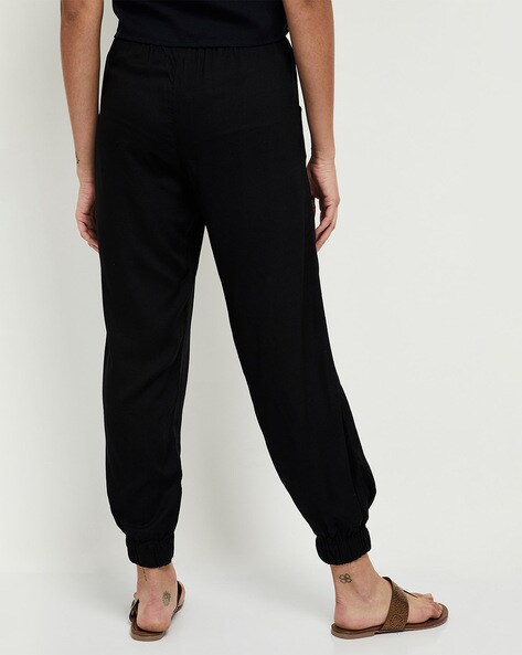 Buy Black Trousers & Pants for Women by max Online