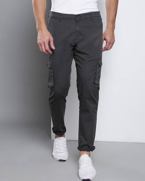 Flat-Front Tapered Fit Cargo Pants