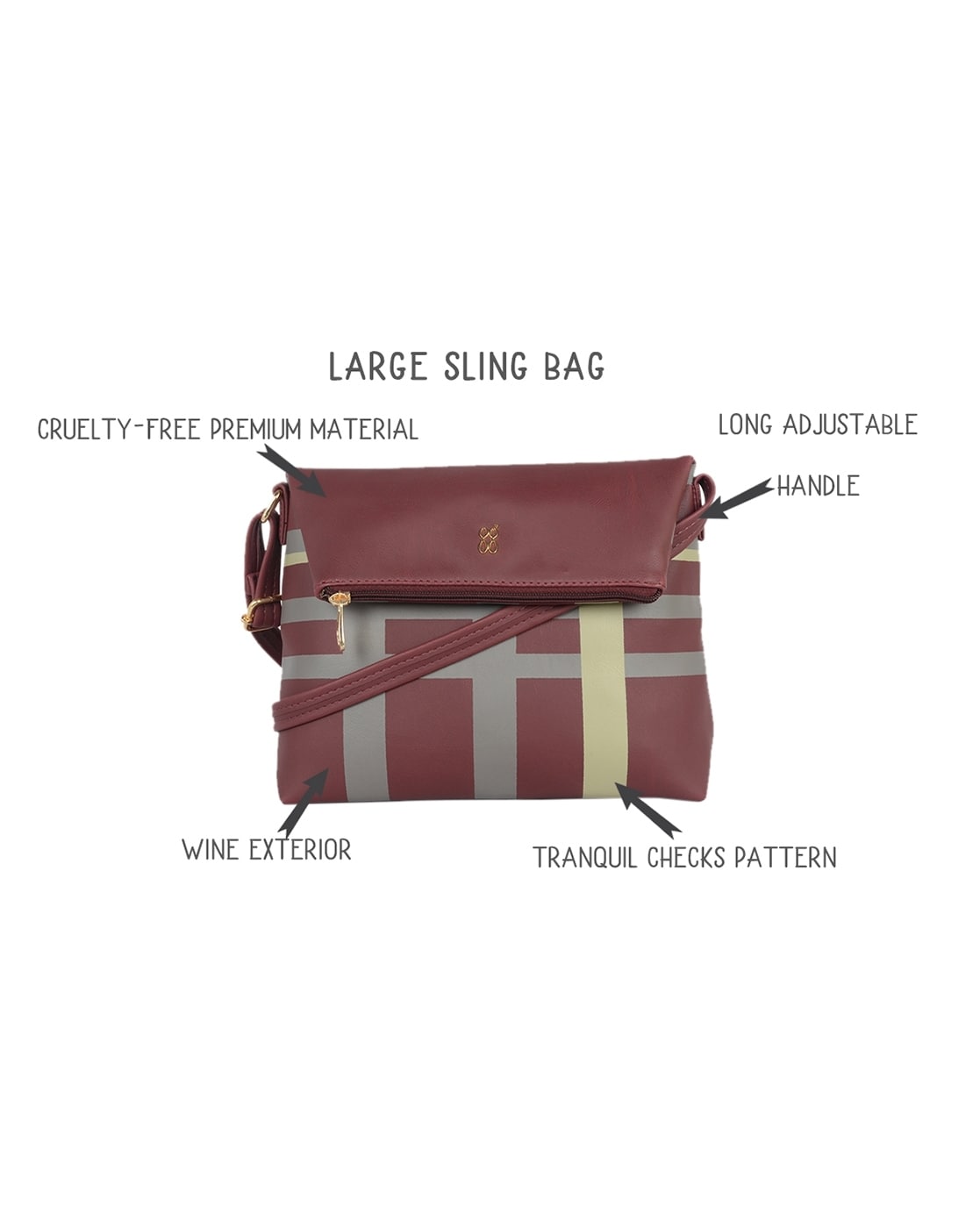 Large Sling Bag/ Crossbody