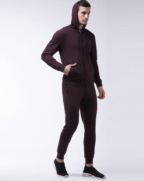 Gym king burgundy discount tracksuit