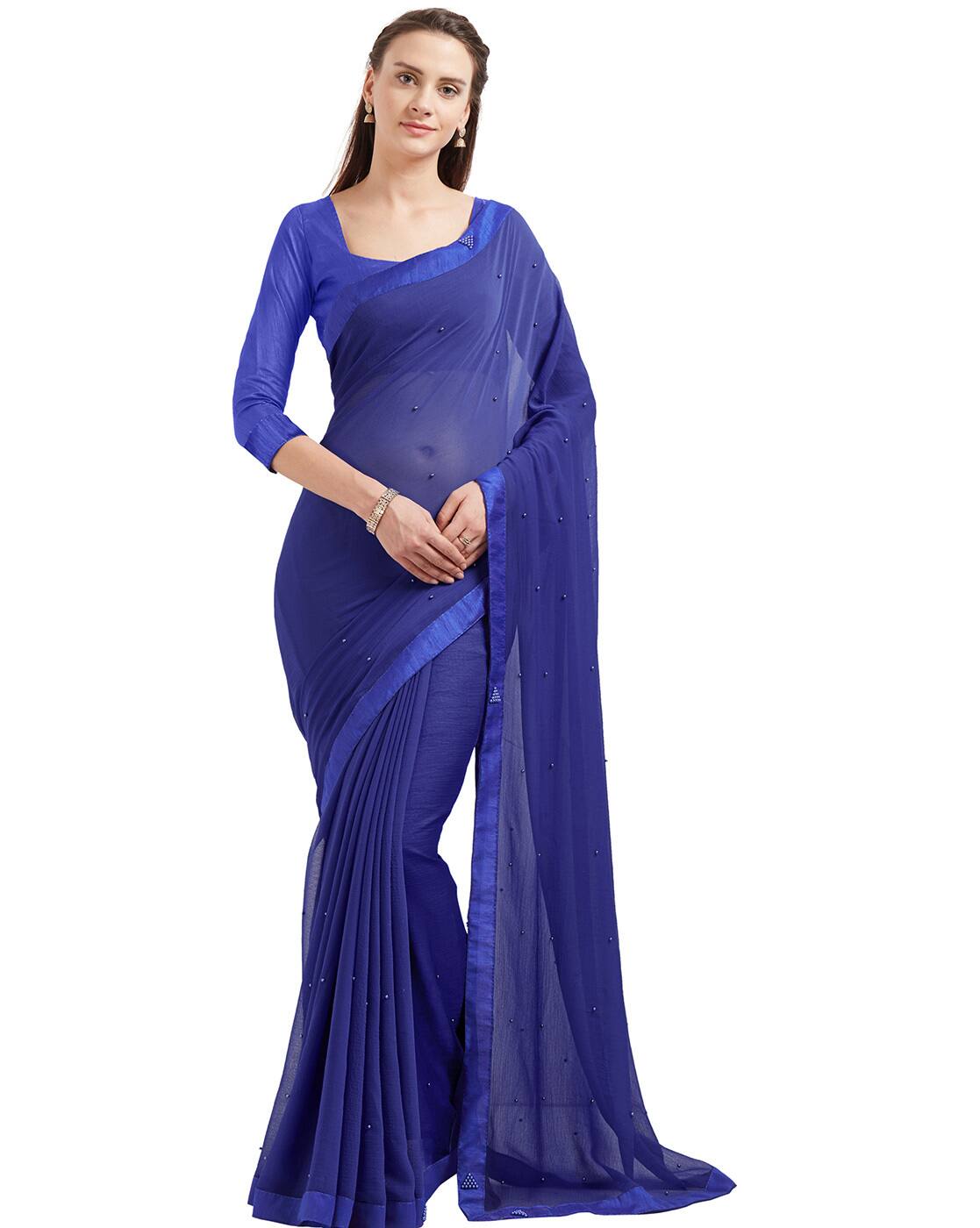 Buy Navy Blue Sarees for Women by 