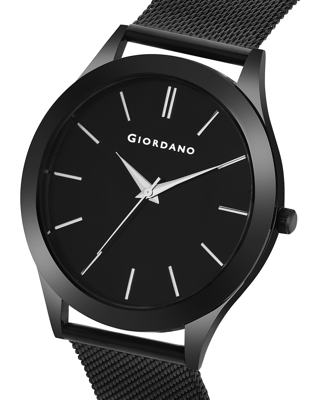 Giordano analog black dial men's online watch