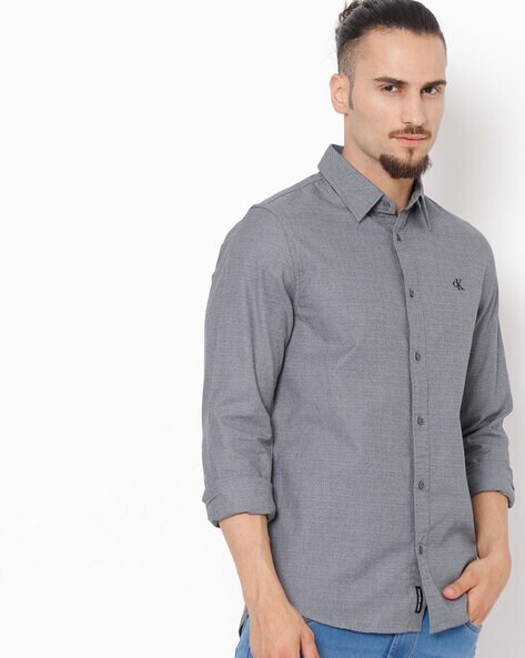 Buy Grey Shirts for Men by Calvin Klein Jeans Online | Ajio.com