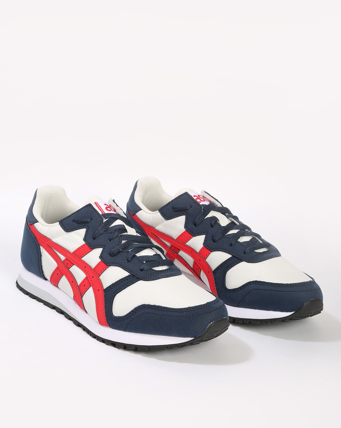 Buy White & Navy Blue Casual Shoes for Men by ASICS Online 