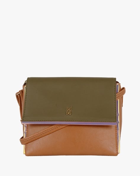 BAGGIT Colourblock Sling Bag with External Zipped Pocket